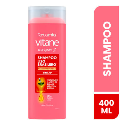 Vitane Shampoo Liso Brasilero - Frasco 400 Ml