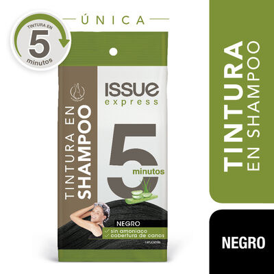 Tintura Permanente Shampoo Color Negro Issue Express 5 Min - Sarchet 25 ML