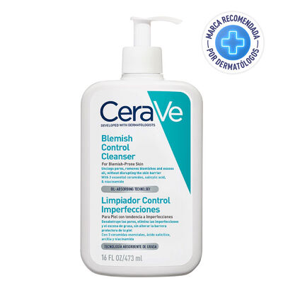 Cerave Limpiador Blemish Control Cleanser- Frasco 473 ml