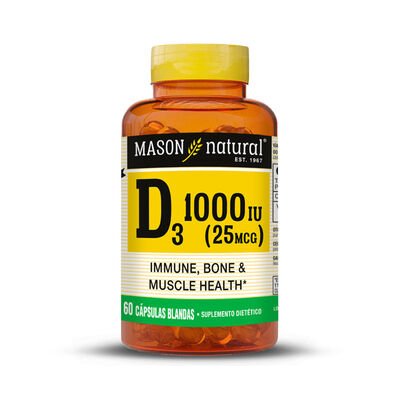 D3 1000 IU (25 MCG) - Frasco 60 UN