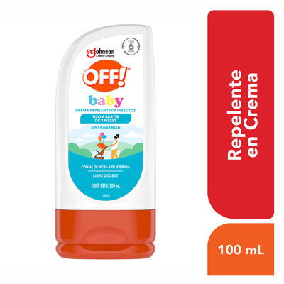 Repelente Off! Baby Crema - Frasco 100 Ml