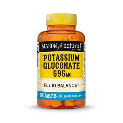 Potassium Gluconate 595 Mg Tabletas - Frasco 100 UN