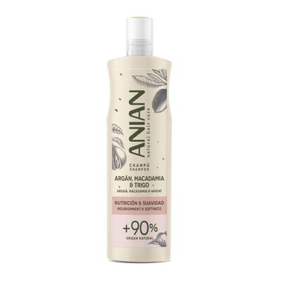Shampoo Arg&aacute;n, Macadamia & Trigo Anian - Frasco 400 ML