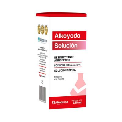 Alkoyodo Soluci&oacute;n 10% - Frasco 120ML