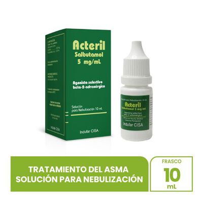 Acteril Salbutamol 5 mg / mL - Frasco 10 ML