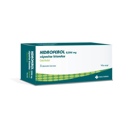 Hidroferol 0.266 Mg C&aacute;psulas blandas - Caja 3 UN
