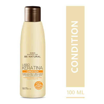 Placenta Be Natural Keratin Acondicionador - Frasco 100ML