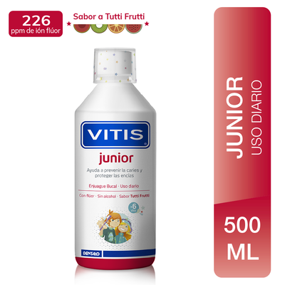 Enjuague Bucal Vitis Junior - Frasco 500 Ml