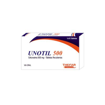 Unotil 500 Tabletas Recubiertas - Caja 10 UN