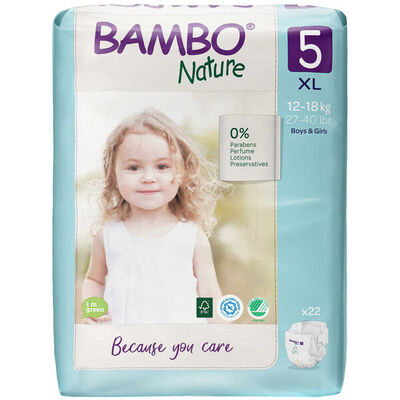 Pa&ntilde;al Bambo Nature Pa&ntilde;al XG/XL - Bolsa 22 UN