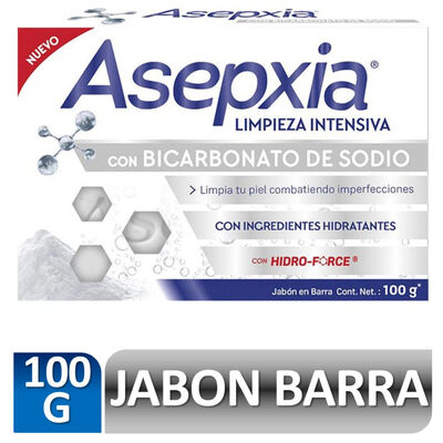 Jabon Asepxia Bicarbonato - Barra 100 G