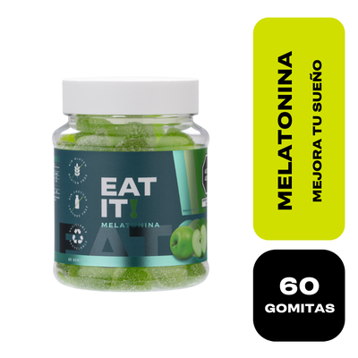 Gomitas Melatonina EAT IT! Sabor Manzana - Frasco 60 UN