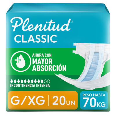 Pa&ntilde;al Plenitud Classic Talla G/XG - Bolsa 20 UN
