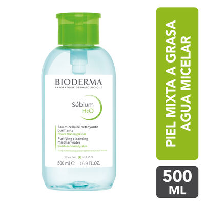 Bioderma Sebium H2O Soluci&oacute;n Micelar - Frasco 500 ML