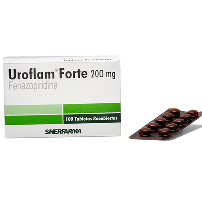 Uroflam Forte 200mg Tabletas - Caja 100 UN