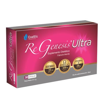 Regenesis Ultra C&aacute;psulas Blandas - Caja 30 UN