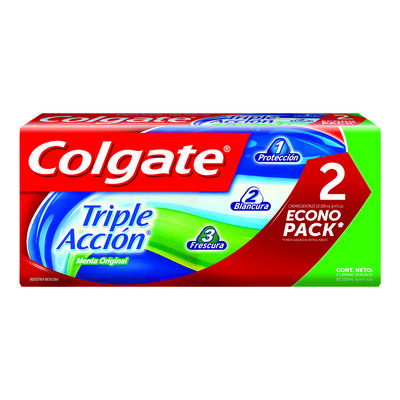 Crema Dental Colgate Triple Acci&oacute;n - Pack 2 UN