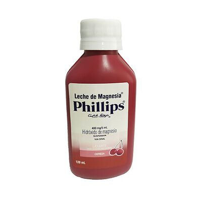 Leche Magnesia Phillips Cereza - Frasco 120 ML