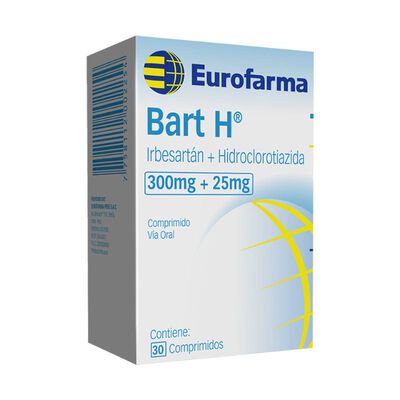 Bart H 300/25 Mg Comprimidos - Caja 30 UN