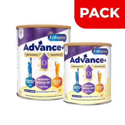 Enfagrow Advance+ Vainilla Lata 900Gr & Enfagrow Advance+ Vainilla Lata 400Gr - Pack 2 UN