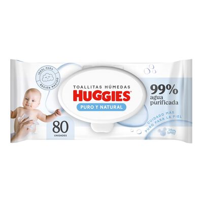 Toallitas H&uacute;medas Huggies Reci&eacute;n Nacido  - Bolsa 80UN