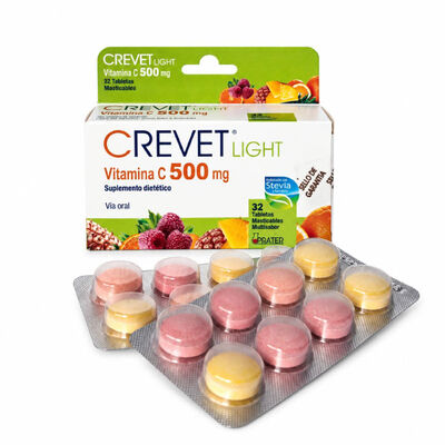 Crevet Light 500mg Tableta masticable - Caja 32 und.
