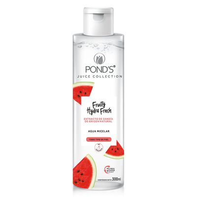 Agua Micelar Ponds Fruity Hydra Fresh Sand&iacute;a - Frasco 300 Ml