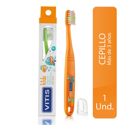 Cepillo Dental Vitis Kids 3+ A&ntilde;os - Unidad 1 UN