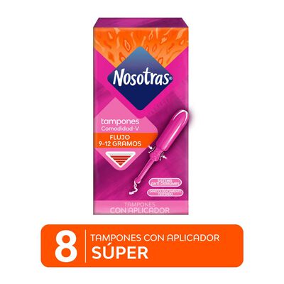 Nosotras Tamp&oacute;n con Aplicador S&uacute;per - Caja 8 UN