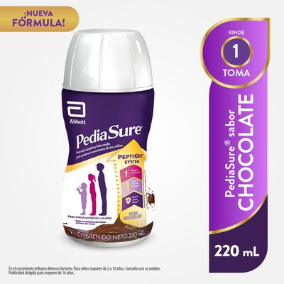 Pediasure L&iacute;quido Sabor Chocolate - Frasco 220 ML