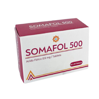 Somafol 500 / O,5 Mg Tabletas - Caja 100 UN