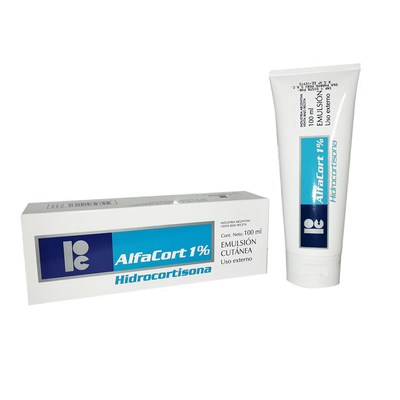 Alfacort 1% Crema Emulsi&oacute;n Cut&aacute;nea - Frasco 100 ML