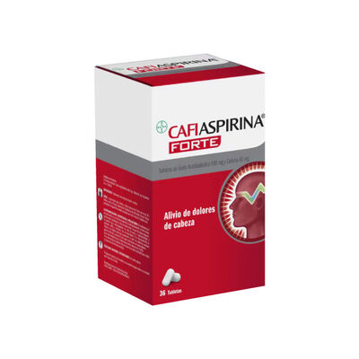 Cafiaspirina Forte 650mg + 65mg Tableta - Caja 36 UN