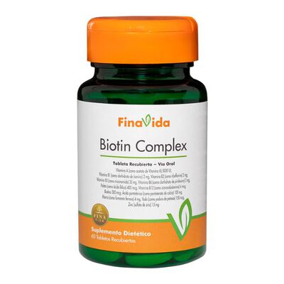 Suplemento Diet&eacute;tico Biotin Complex FinaVida Tabletas Recubiertas - Frasco 60 Un