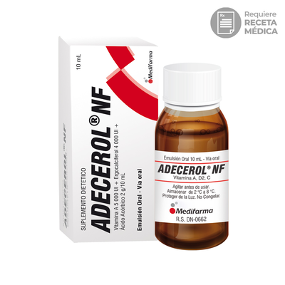 Adecerol NF Ampolla 5000 Emulsi&oacute;n - Frasco 10 Ml