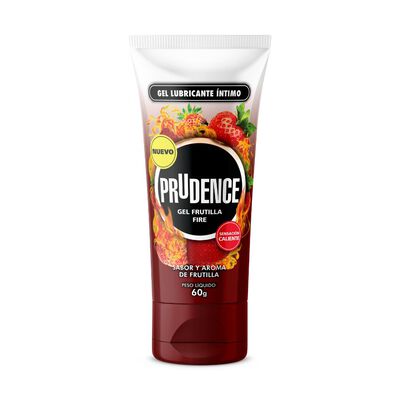 Prudence Gel Lubricante &Iacute;ntimo Frutilla Fire - Frasco 60 Ml