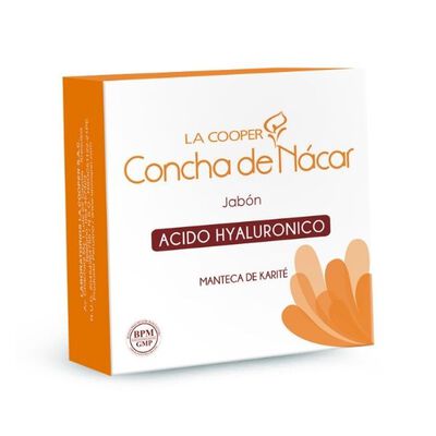 Jab&oacute;n Concha De N&aacute;car Con &Aacute;cido Hialur&oacute;nico - Barra 80 G