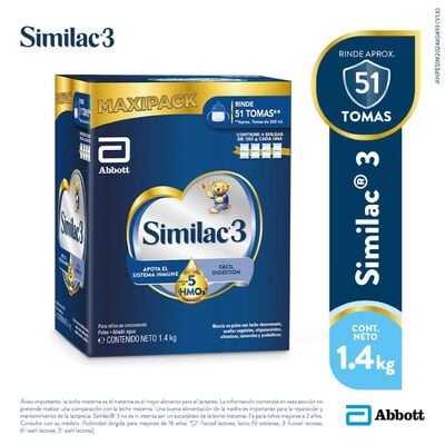 Similac 3 con mezcla de 5HMOs Maxipack - Caja 1.4 kg