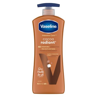 Loci&oacute;n Corporal Vaseline Cocoa Radiant - Frasco 600 ML