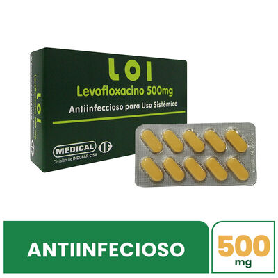Loi 500 Mg Comprimido Recubierto - Caja 10 UN