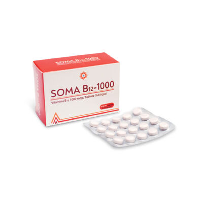 Soma B 12 - 1000 Mcg Tableta Sublingual - Bl&iacute;ster 10 UN