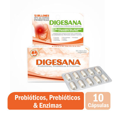 Digesana  - Blister 10 c&aacute;psulas vegetales