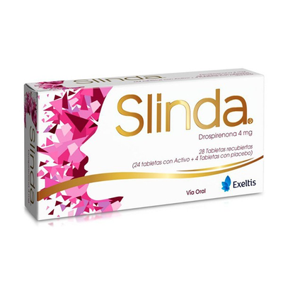 Slinda 4 Mg Comprimido Recubierto - Caja 28 UN