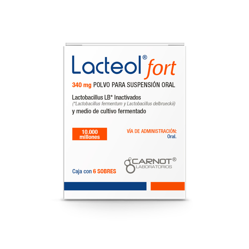 Lacteol Fort 340mg Polvo para Suspensi&oacute;n - Caja 6 UN, , large image number null