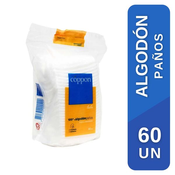 Algod&oacute;n Coppon Beb&eacute; - Bolsa 60 UN, , large image number null