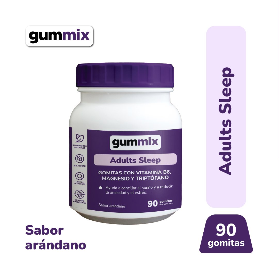 Gummix Gomitas Para Dormir Adultos - Frasco 90 UN, , large image number null