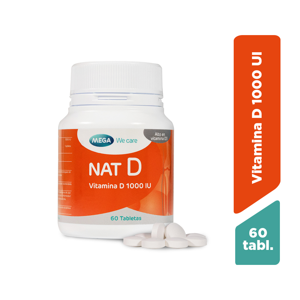 Nat-D 1000ui Tableta - Frasco 60 UN, , large image number null