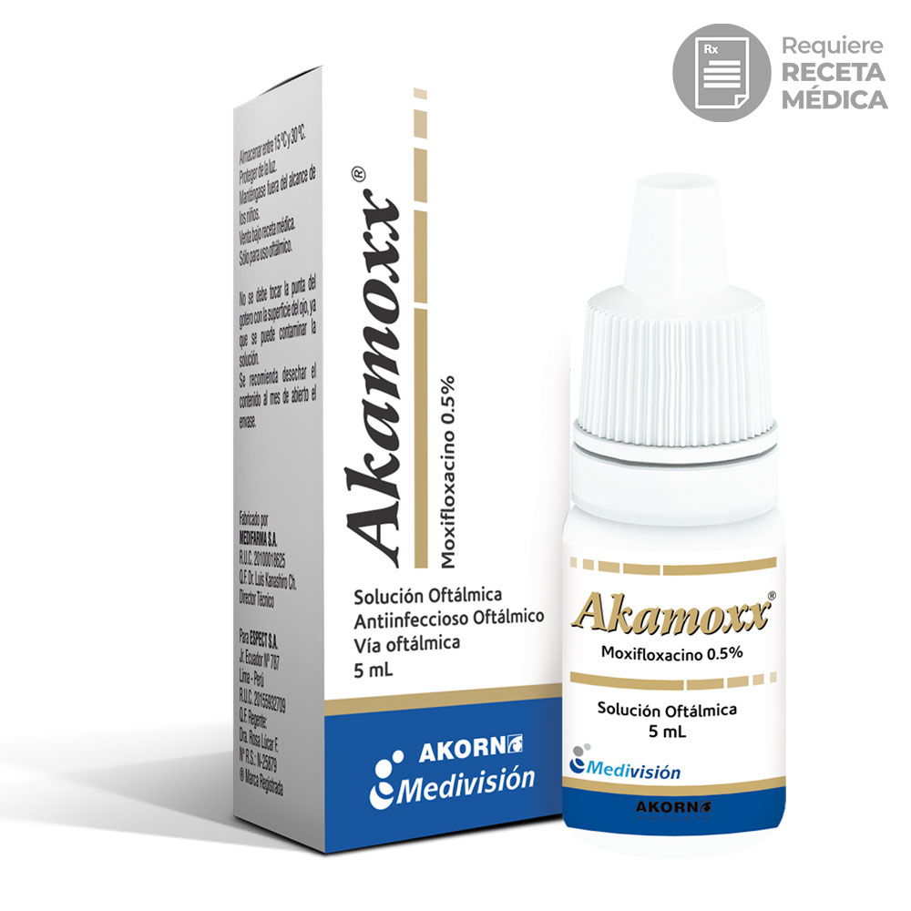 Akamoxx 0.5% Soluci&oacute;n Oft&aacute;lmica - Frasco 5 ML, , large image number null