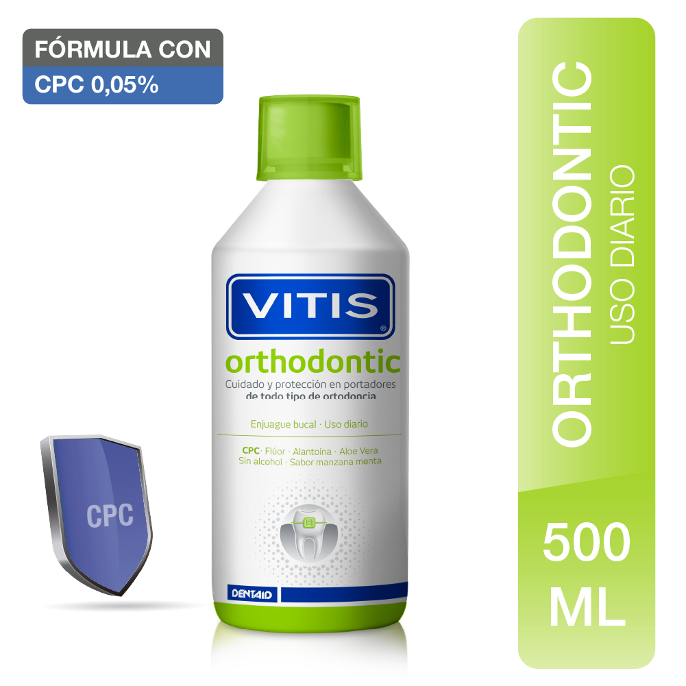 Vitis Orthondontic Enjuague - Frasco 500 ML, , large image number null