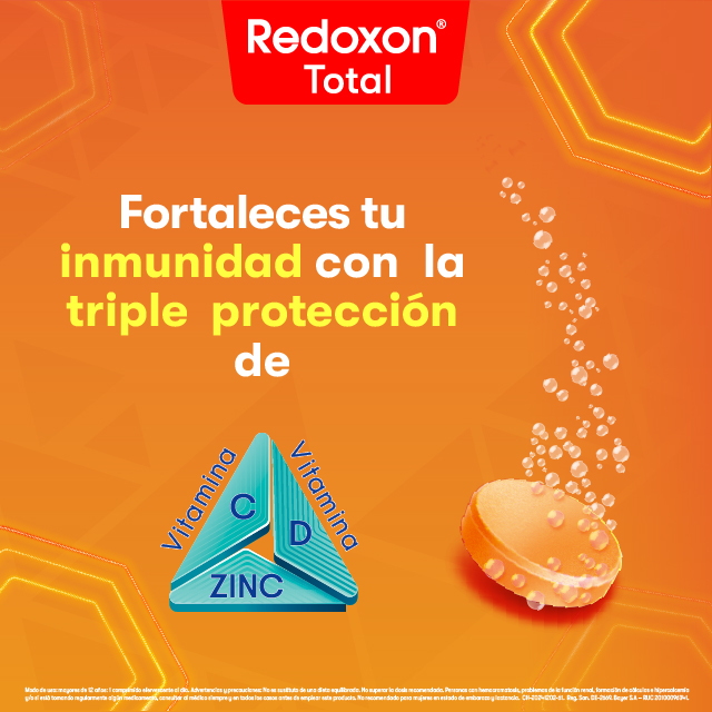 Redoxon Total Vitamina C, D y Zinc image number null